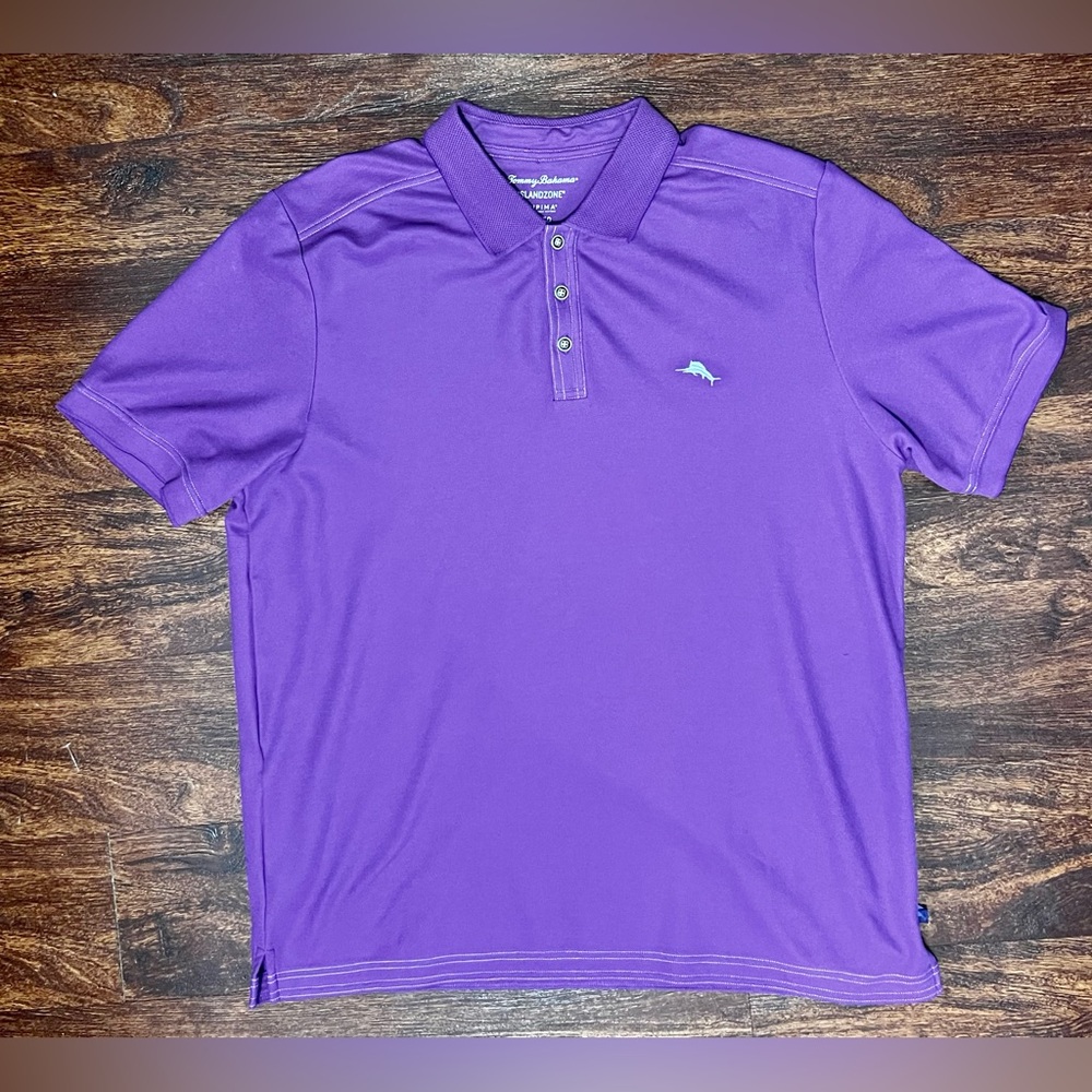 Men’s Tommy Bahama Supima Polo Shirt Size Xl Preowned